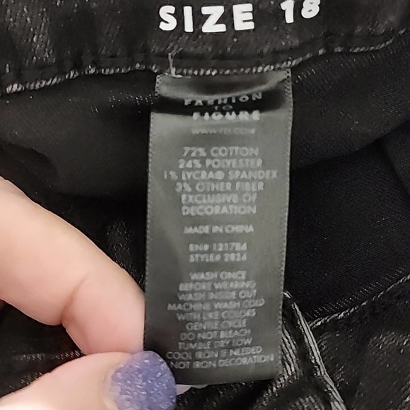 Fashion to Figure Ultra High Rise Paperbag Waist Belted Skinny Jeans size 18 new - Picture 8 of 8